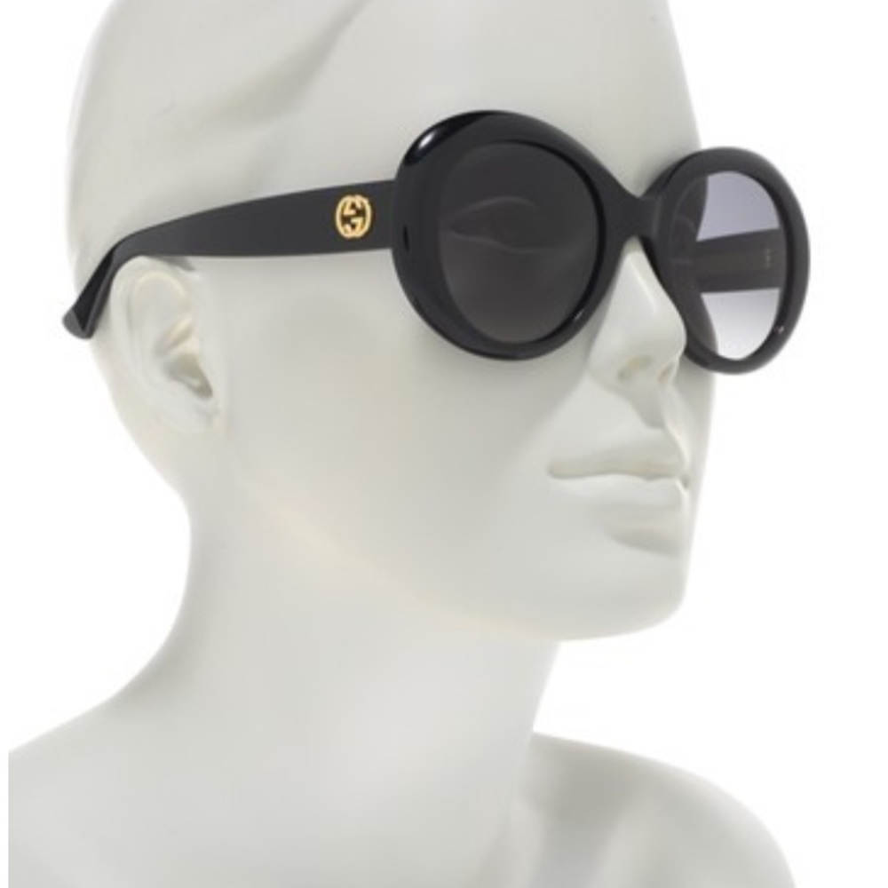New Authentic Gucci round black 51mm black